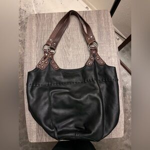 The Sak Black and Brown Shoulder Bag